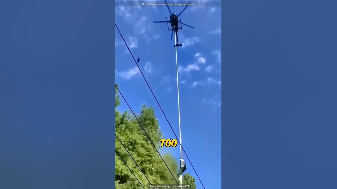 Helicopter cutting trees youtube