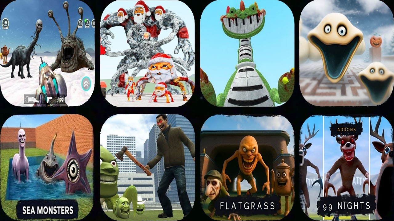 Nextbots In Playground Mod NEW HUNGRY WORM,SKIBIDI TOILET BOSSES,GOO GOO GAGA In Sandbox In Space