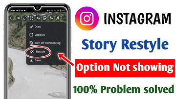 instagram story restyle option not showing problem 2025| restyle option not showing in instagram