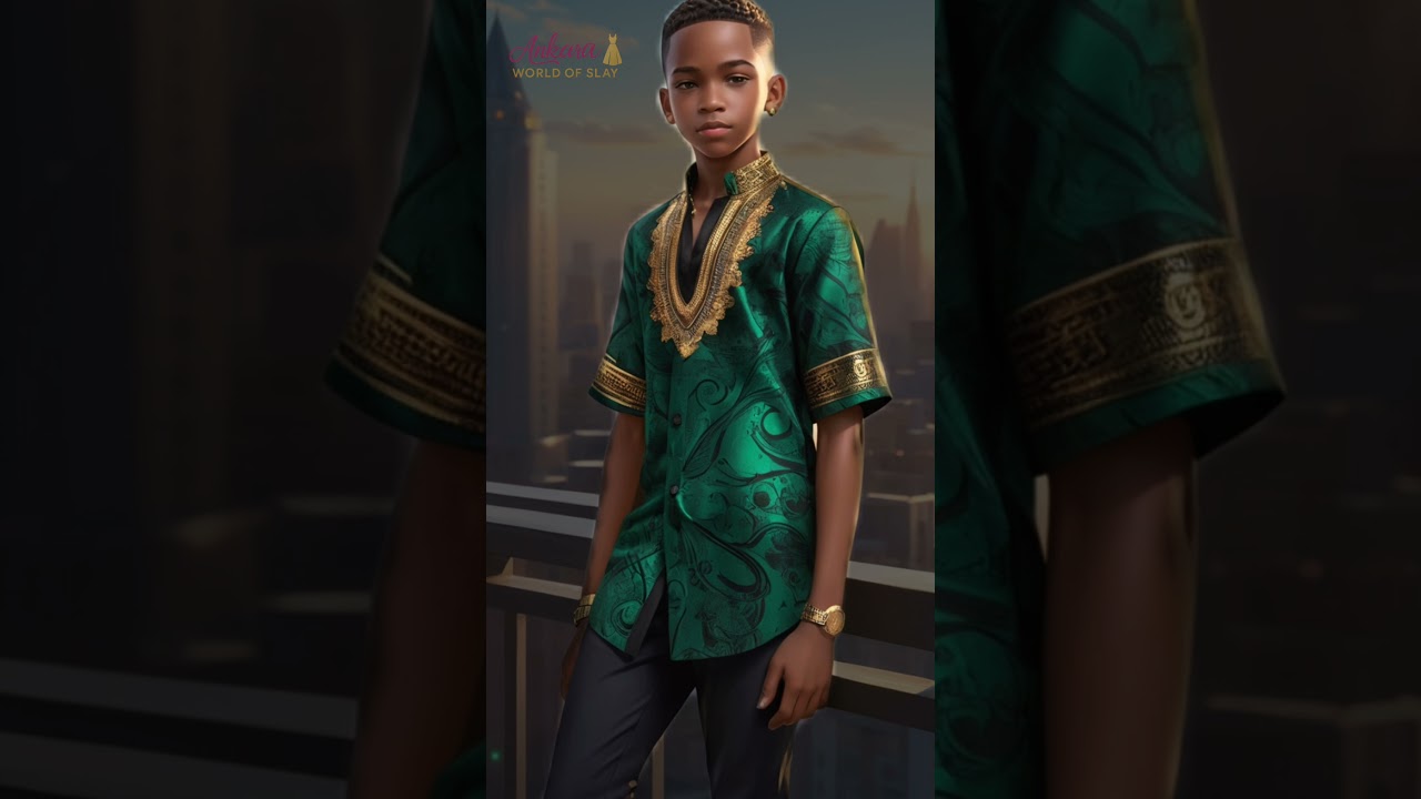 Stylish Rich African Teenage Boys in Ankara & Native Styles