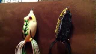 Soft Body Topwater Frog Bass Fishing Lures Product Review ... Lily pad Big Bass Fishing! screenshot 3