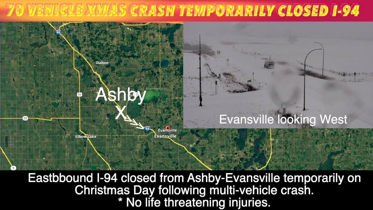 UPDATE 70 Vehicle Christmas Day Crash Temporarily Closed Eastbound