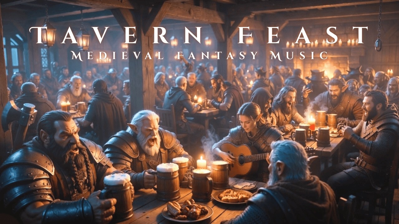 Tonight We Feast! 🍺 Bustling Tavern Feast | Medieval Fantasy Music