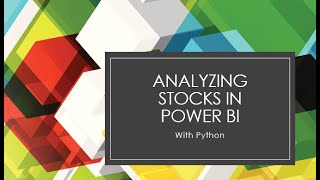 Stock Data in Power BI   Using Python
