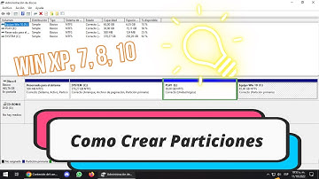Como CREAR PARTICION de Disco Duro WINDOWS XP, 7, 8, 10 -- 2022 ✔️