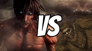 EREN TITAN FORM VS GORRILA BEAST TITAN!!! | Attack on Titan / A.O.T. Wings of Freedom #14