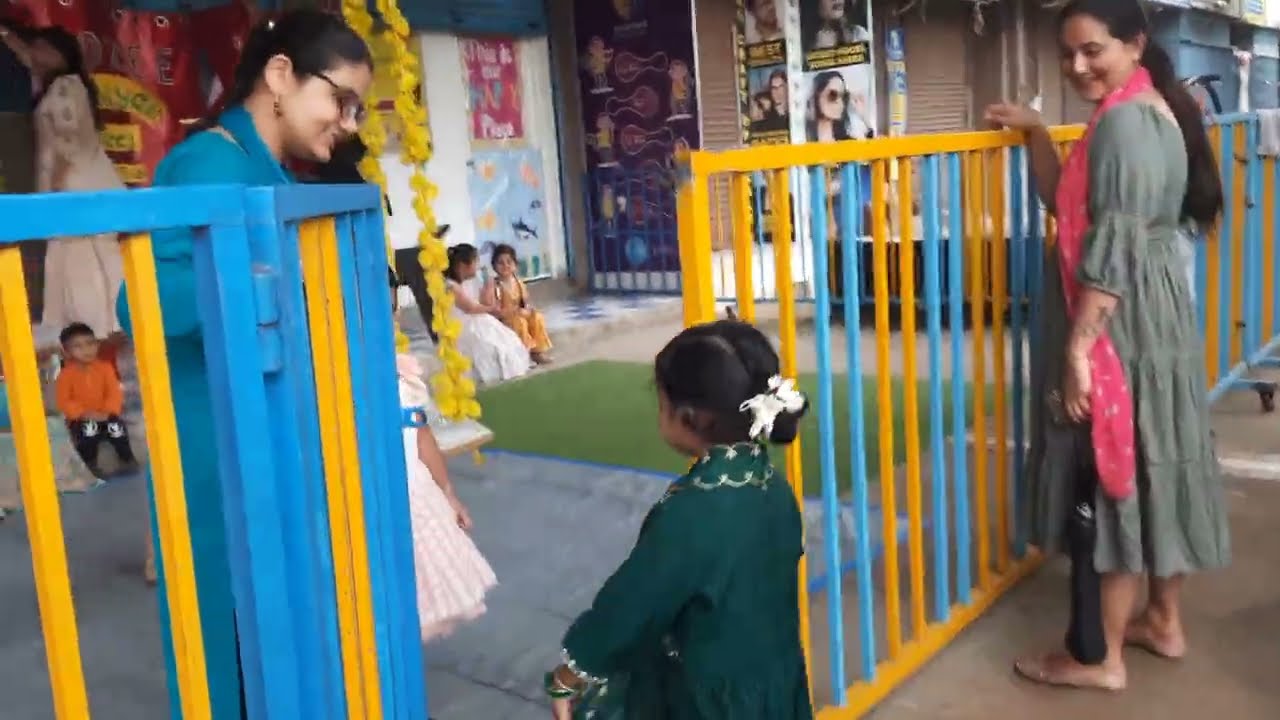 Darshika Ke School 🏫 🎒 Me Manayi Gyi Haritalika Teej🪔🙏🌿🏵🥻 