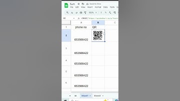 Quick and Easy QR Code Generator in Google Sheets! #shortsvideo #excel #googlesheets