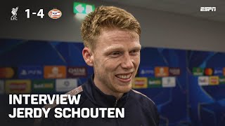 Jerdy Schouten po pergalės prieš Liverpool: "Fantastiška vakarienė, tai tikrai neįtikėtina" | Interviu