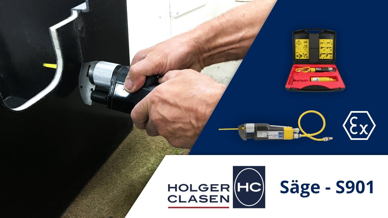 S901 - Druckluft-Karosseriesäge / Druckluftsäge / GFK-Säge - ATEX-zertifiziert - Holger Clasen