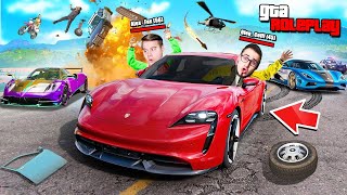 ДОГОНИ НОВЫЙ PORSCHE TAYCAN И ПОЛУЧИ СУПЕР ПРИЗ! ВЕСЬ СЕРВЕР УСТРОИЛ ОХОТУ НА НАС! (GTA 5 RP)