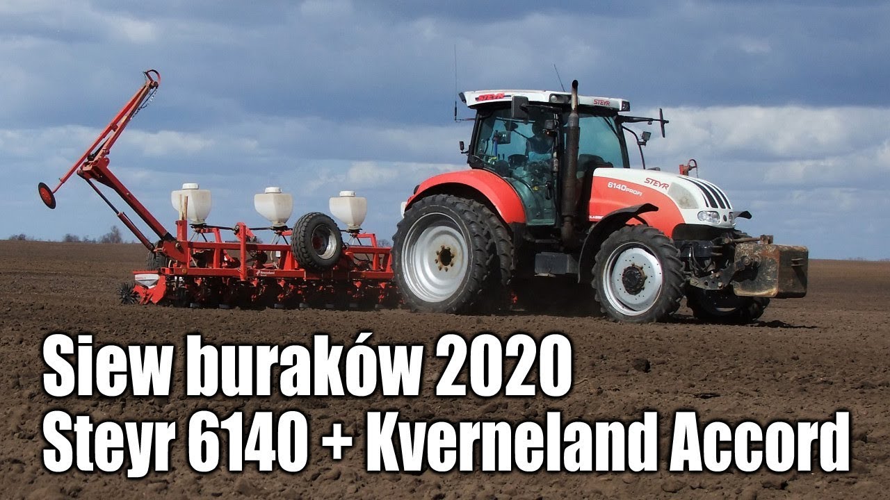 maxresdefault Siew buraków 2020   Steyr 6140 Profi + 18 rzędowy Kverneland Accord (VIDEO)