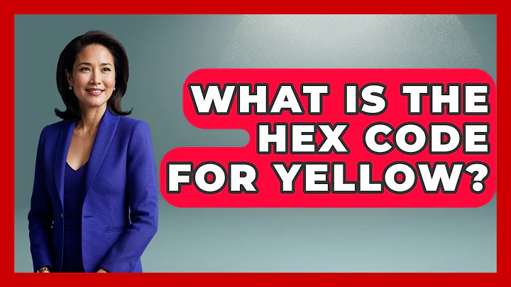 What Is The Hex Code For Yellow? - Graphic Design Nerd