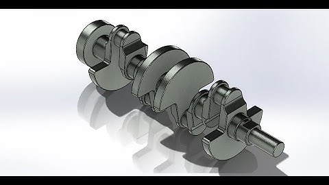 Crank Shaft (Modeling and Machining , Solidworks and Mastercam )