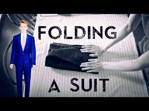 How To Correctly Fold a Suit | For Travelling |