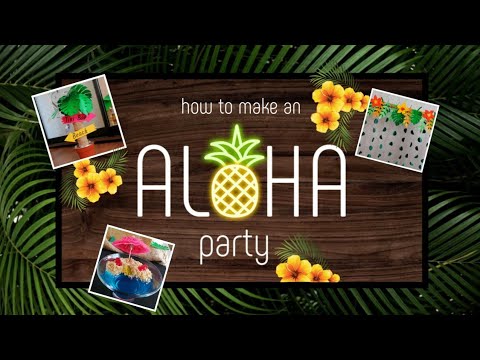 Реквизит для гавайской вечеринки своими руками