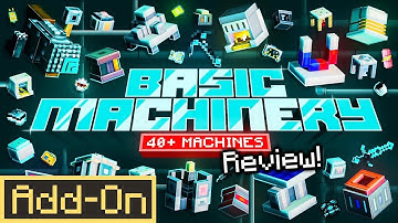BASIC MACHINERY ADDON: Minecraft Bedrock Edition Technical Mod in-depth review