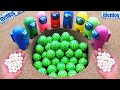 Experimental Watermelon Bubblegum vs Coca-Cola Pepsi Fanta Underground Bubbles in Different Colors