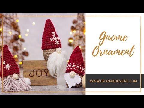 Crochet Gnome Christmas Gift Ornament