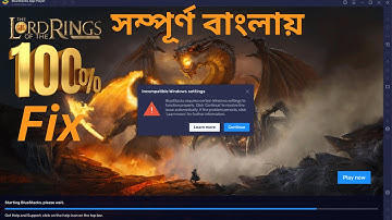 How to fix incompatible windows settings bluestacks Windows 11/10