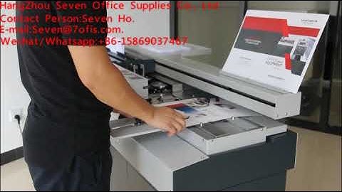 A4 Hotmelt glue binding machine with side glue