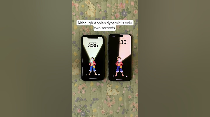 Although Apple's dynamic is only two seconds