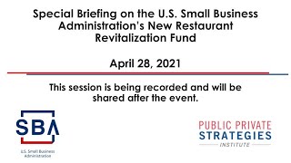Details On The Sbas Restaurant Revitalization Fund Details On The Sbas Restaurant Revitalization Fund