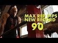 Rachid 90 dips record ( MAX REPS DIPS ) 2017