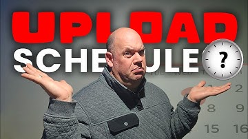 What is the best upload schedule for a new YouTube channel?