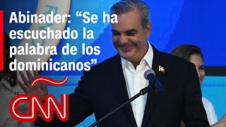 El discurso de Abinader tras declararse ganador de la elección presidencial en República Dominicana