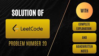 Solution of LeetCode Problem Number-20
