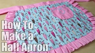 How To Sew A Half Apron Diy Fashion Tutorial Youtube - how to make a apron giver in roblox