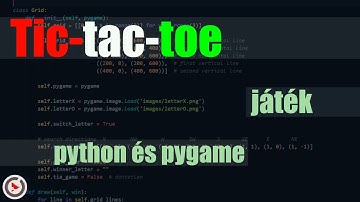 Tic-tac-toe játék - 2. rész - python és pygame játékfejlesztés