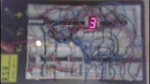 3 Bit Binary Counter / 7 Segment Decoder