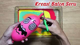 BALLOONS Slime! Making Slime with Funny  Balloons  - Satisfying Slime video- diy#1k