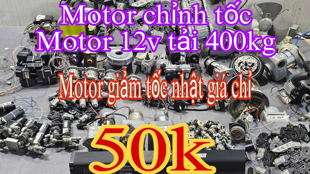 Motor nhật 12v tải 400kg, Motor chỉnh tốc, Quạt misubishi, Motor xe đạp trợ lực, Động cơ scoter....