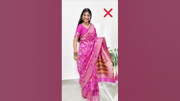 open pallu saree Draping Tutorial #rekhamishra #saree #drape