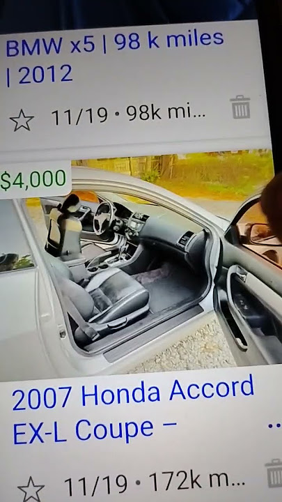2007 Honda Accord coupe 172k 4,000 nice car