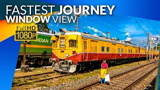 Mechada to Kharagpur Highlight Journey on the Window View at High Speed :: Indian Railway
