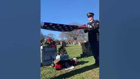 William D. Brogan's flag presentation ceremony at ...