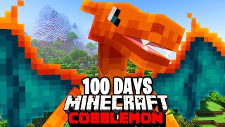 I Spent 100 DAYS in FIRE TYPE ONLY Pokémon Minecraft Vs my Rival! (Duos Cobblemon)