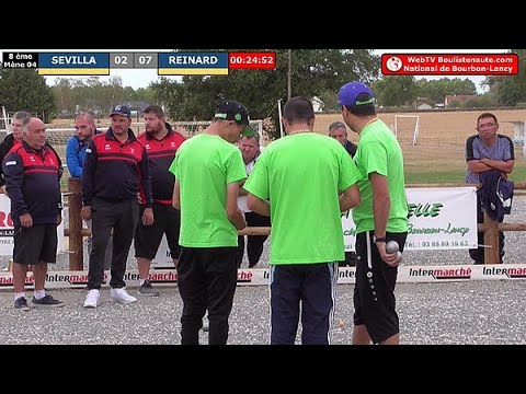 Miniature : National à pétanque de Bourbon-Lancy 2019 : Huitième SEVILLA vs REINARD