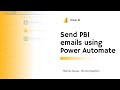 Send Power BI emails using Power Automate