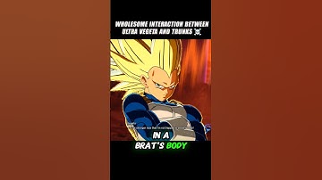Wholesome Interaction Between Ultra Vegeta And Trunks Lol 🤯 #crashout #trunks #sparkingzero #dbz
