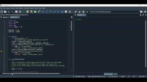 CS50AI 2020 Project 2a PageRank Algorithm ( CS50’s Introduction to Artificial Intelligence Python )