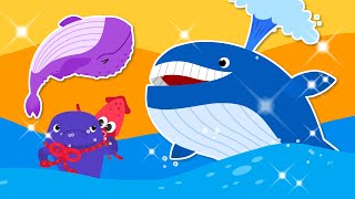 Whales Song | Big-headed hunter! I' am a Sperm Whale | Sea Animal song | Nursery Rhymes  ★ TidiKids