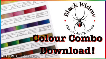 FREE Black Widow Colour Combination Chart!