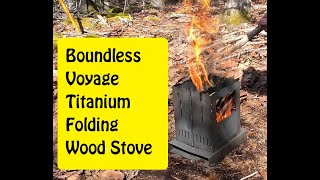 Boundless Voyage Titanium Folding Wood Stove
Boundless Voyage Titanium Folding Wood Stove
For new app users: Download Temu App and search code **dvq7497** to claim items for CA$41:https://app.temu.com/k/u4ztjbpk4c1
Comes With
Zip codura like case
Codura type envelope
Stove and base
Grill plate
4 x pot trivets
Carbon felt fireproof mat 9.5” x 9.5”
Specifications
Weight 20.6oz / 585g
Height (on base) 7.25” / 192mm
Width (stove only) 4.75” x 5” / 121mm x 127mm
Burn Chamber 6” / 152.4mm Boundless Voyage Titanium Folding Wood Stove