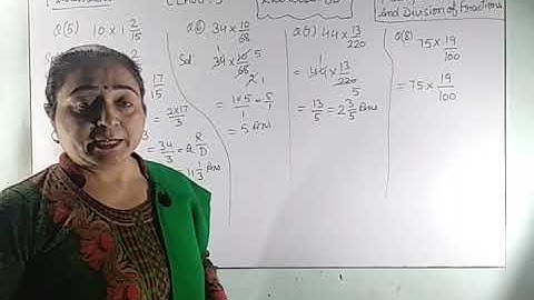 Maths Class-5th Unit-8 Multiplication and Division of Fractions: Exercise 8B Q5TO12