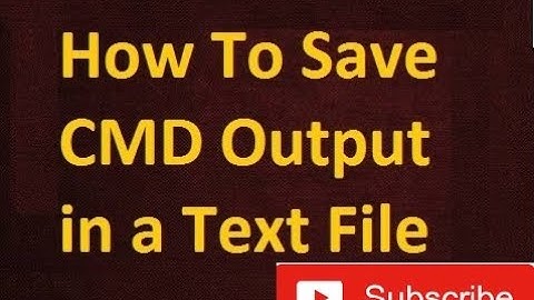 How to save any command output (Redirection) in a Text file. | Networking Tutorials|